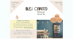 Desktop Screenshot of brunchbleucanard.com