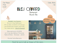 Tablet Screenshot of brunchbleucanard.com